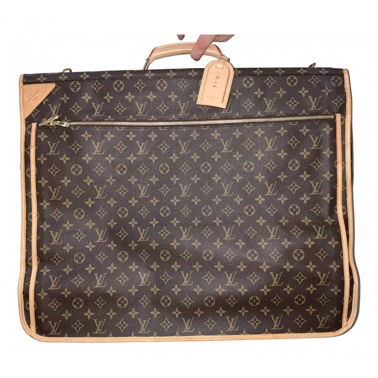 Garment leather travel bag Louis 